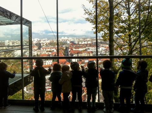 Modri pingvini na Ljubljanskem gradu